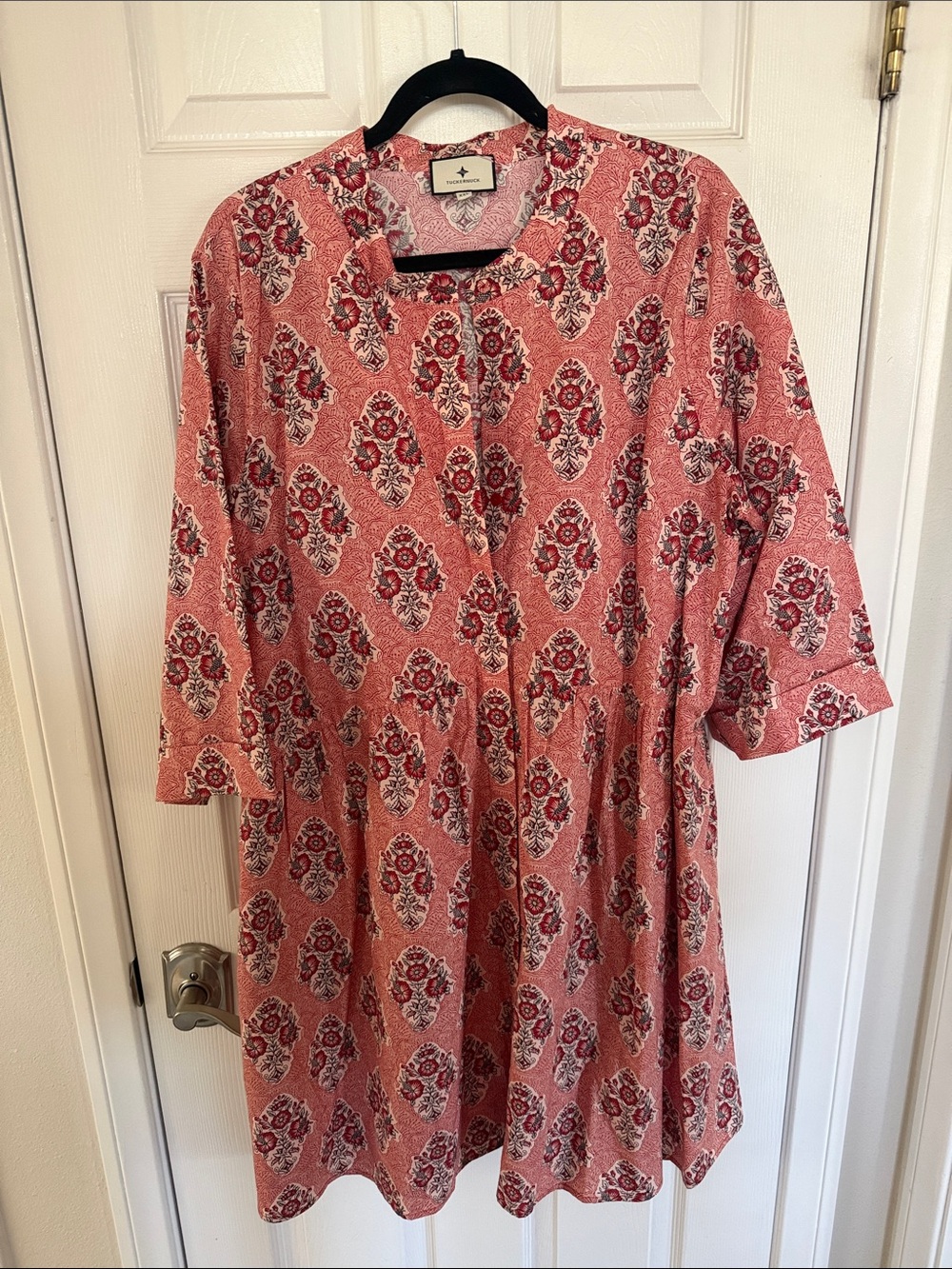 Tuckernuck Pink and Red Printed Mini Dress